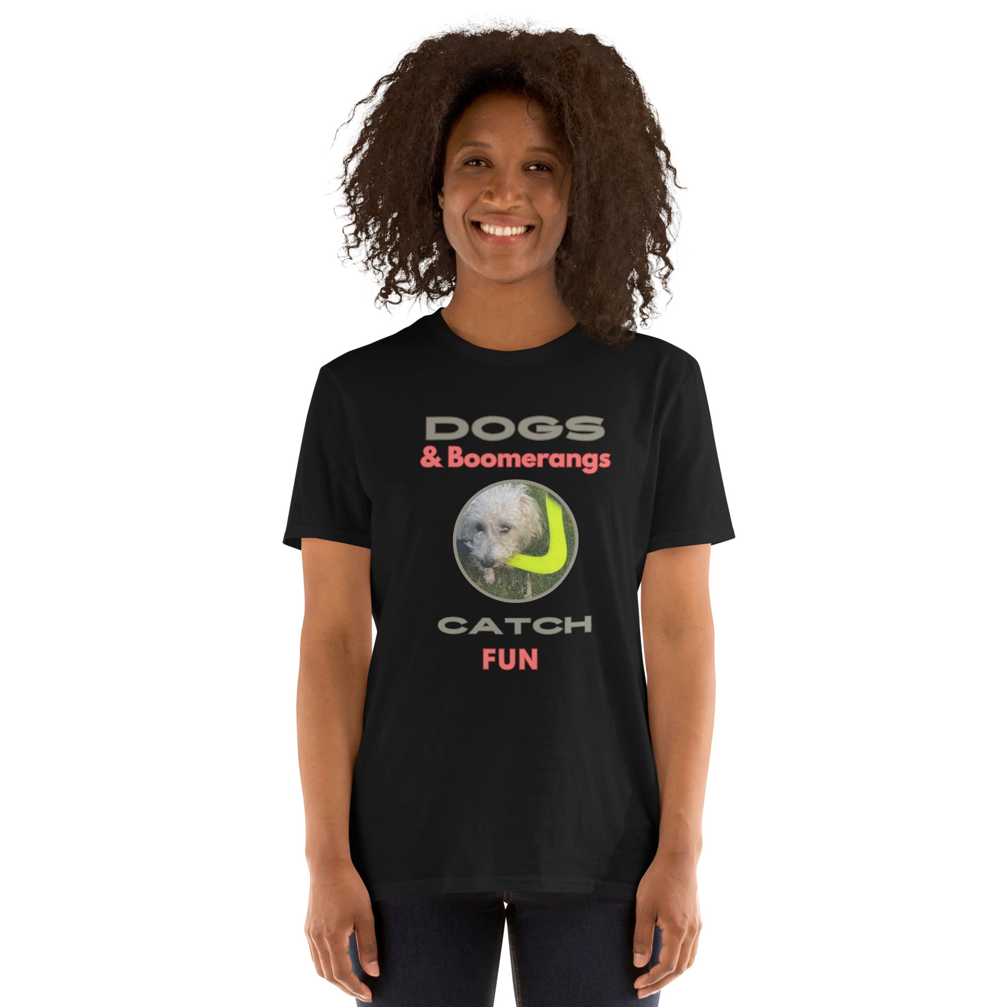Dogs & Boomerangs Catch Fun Short-Sleeve Unisex T-Shirt - FlyingToyz